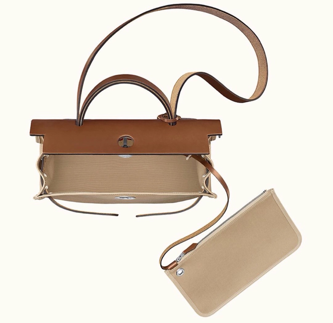 에르메스 에르백31 르투르네 베이지 포브 은장